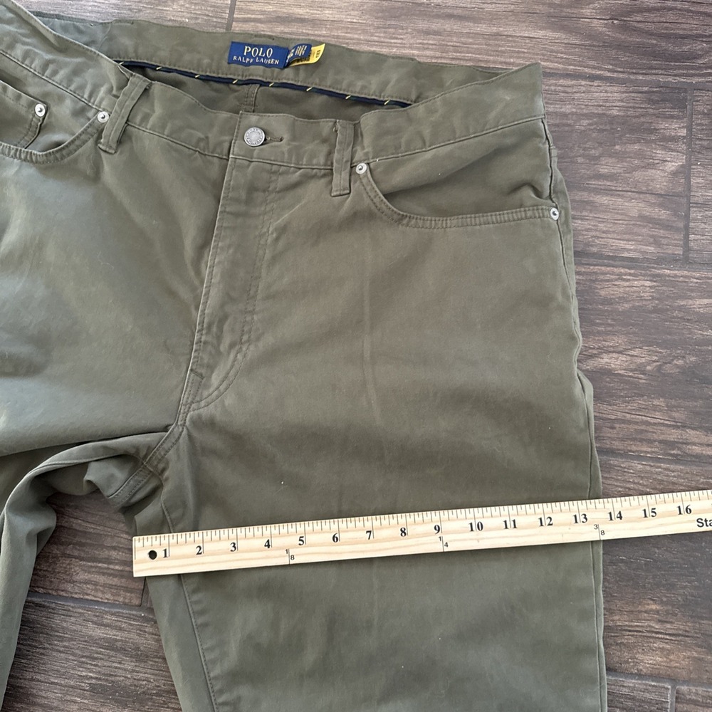 Polo Ralph Lauren Chino Pants Men 40T Tall 35 Inseam Classic Fit Olive Green - Picture 8 of 10